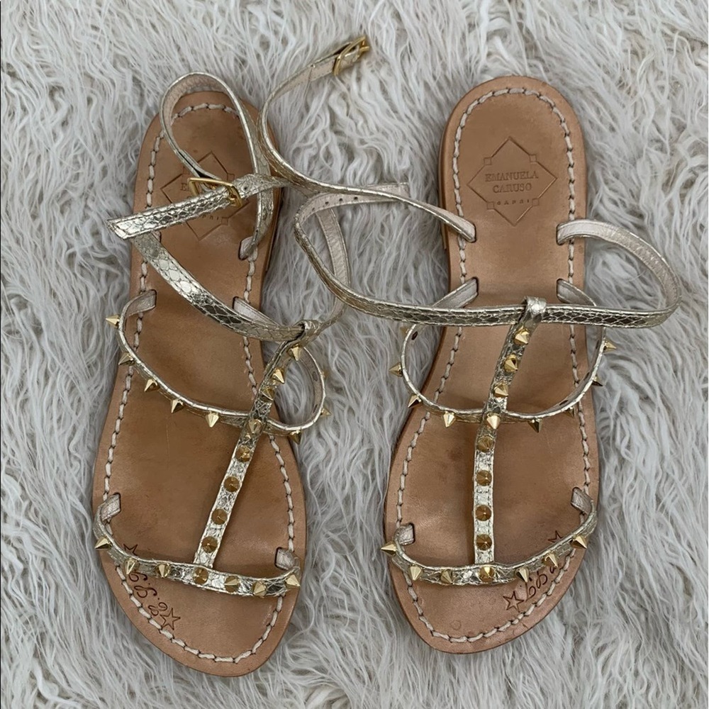 Emanuela Caruso Studded Strap Sandals Women’s 37